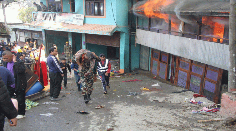 आगलागीमा घाइते वृद्धाको उपचारका क्रममा मृत्यु